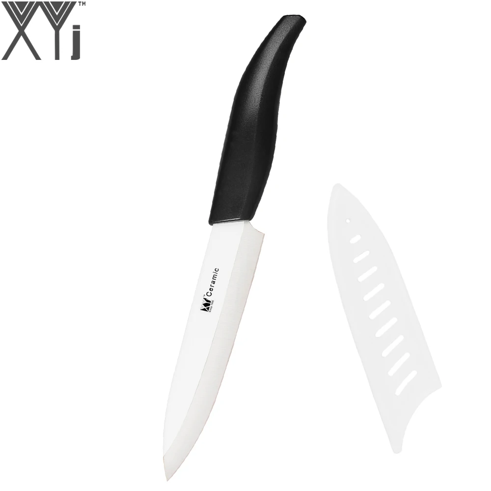 XYJ абсолютно 6 дюймов нож шеф-повара керамическое лезвие кухонный нож практичные аксессуары для приготовления пищи ABS+ TPR темно-синий керамический нож с ручкой - Цвет: 5inch Slicing knife