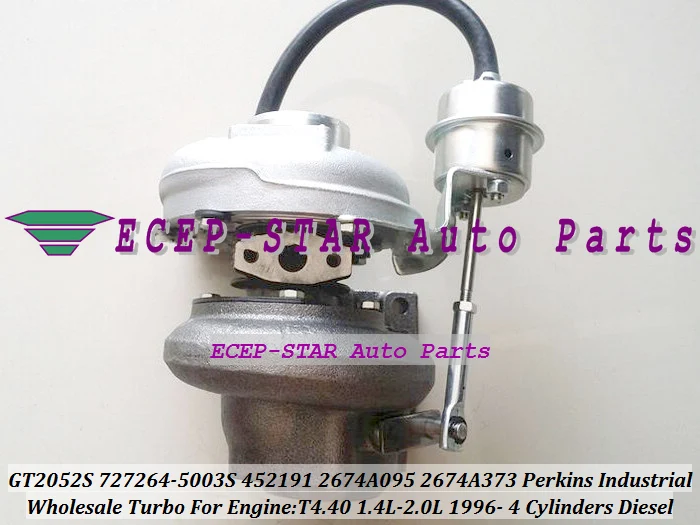 GT2052S 727264-5003S 452191-0003 2674A095 2674A373 Turbo Turbocharger For Perkins Industrial 1996- T4.40 1.4L-2.0L (2)