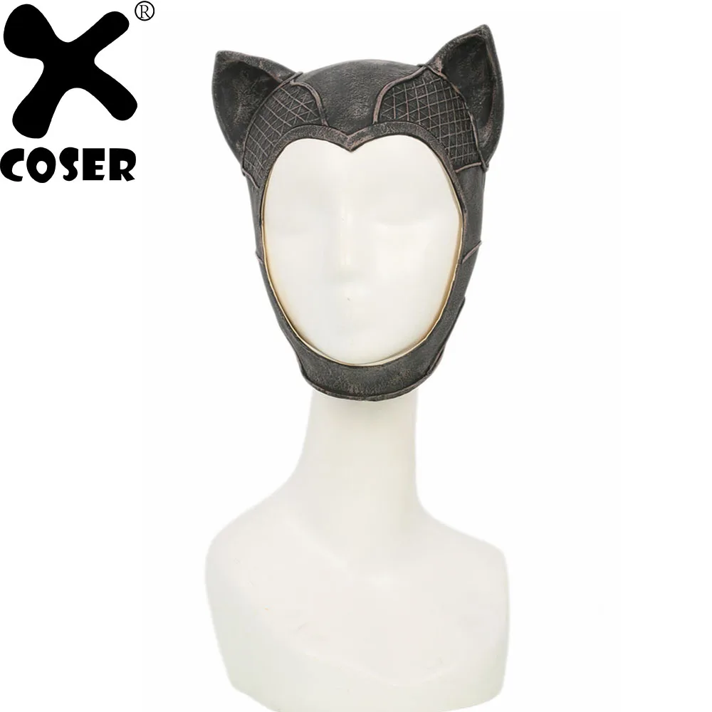 

XCOSER Catwoman Mask Game Batman Arkham Knight Cosplay Props Latex Cute Headgear Halloween Party Cosplay Costume For Women