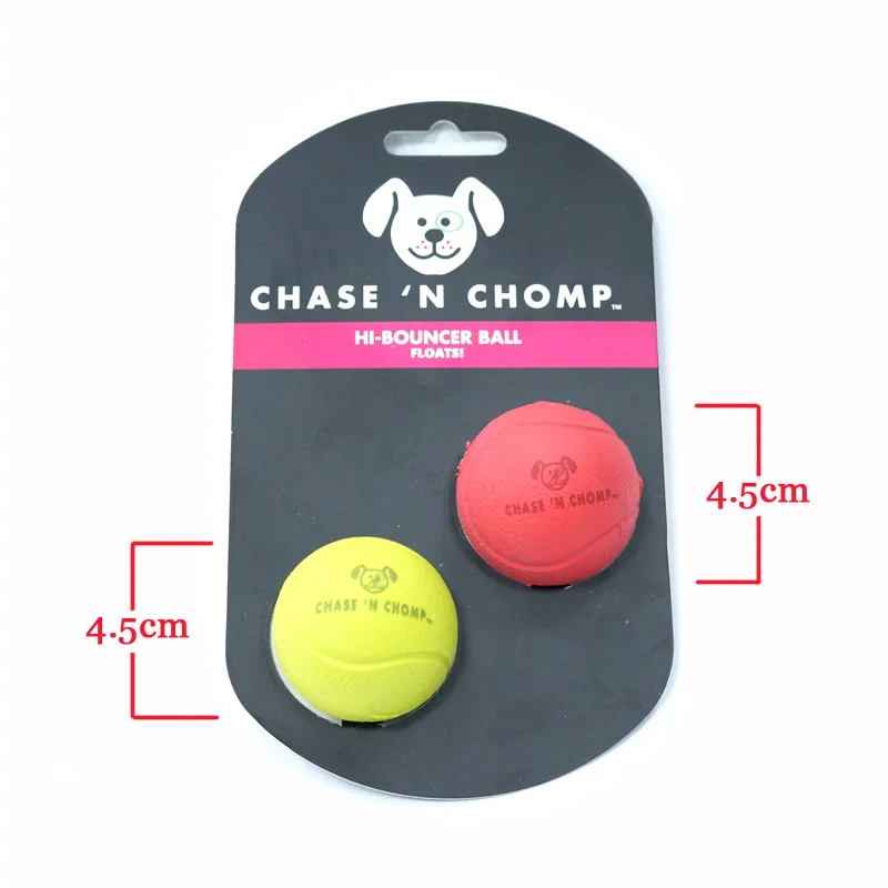 Игрушки для собак CAITEC, мягкий резиновый прыгающий мяч, плавучие игрушки для домашних животных, лучше всего подходит для маленьких и больших собак, 3 размера
