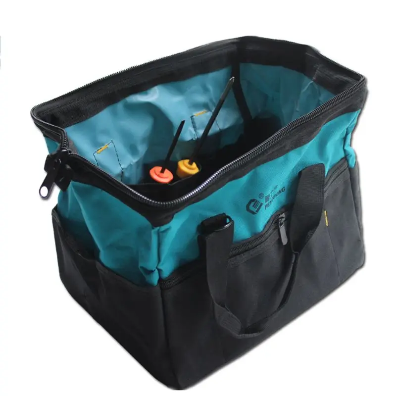 Портативный аппаратный инструментарий сумка водонепроницаемый мульти организовать молнии сумка для хранения электрик инструмент рабочего DIY