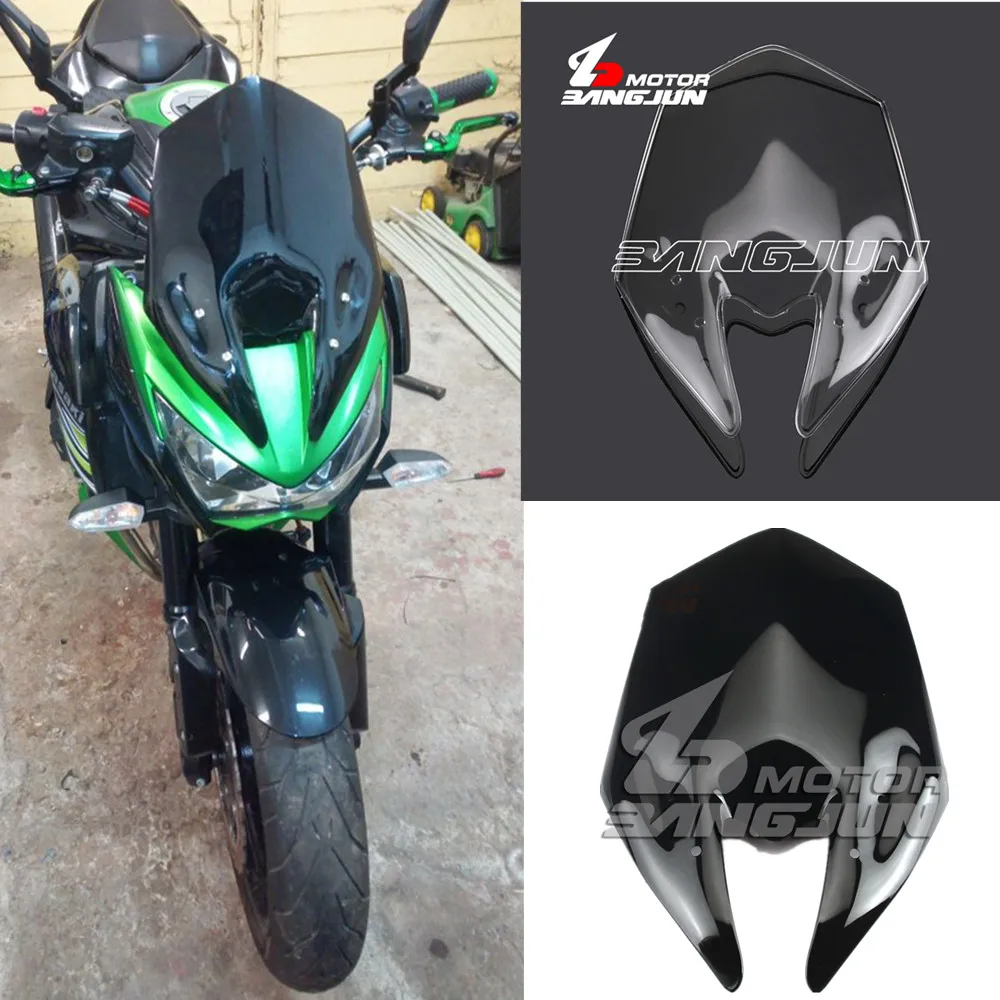 

Motorcycle Windshield Windscreen Screen Protector Wind Deflectors Shield ABS For Kawasaki Z800 2013 2014 2015 2016 Double Bubble