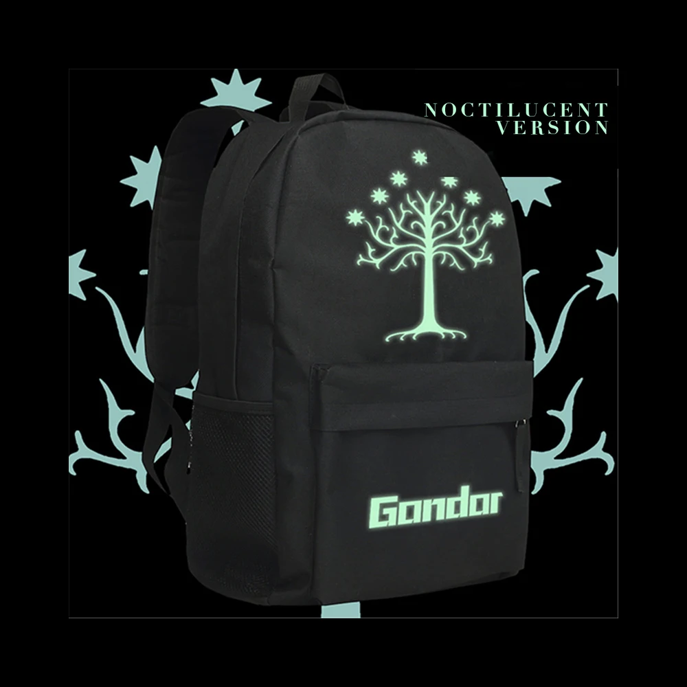 

Zshop The Lord of the Rings Light in Dark Backpack White Tree of Gondor Daypack