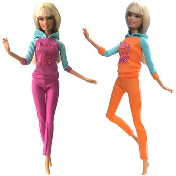 

NK 2 Pcs/Set Doll Handmade Leisure Clothes Dress Fashion Skirt Party Gown For Barbie Doll Girl Best Gift G001A DZ