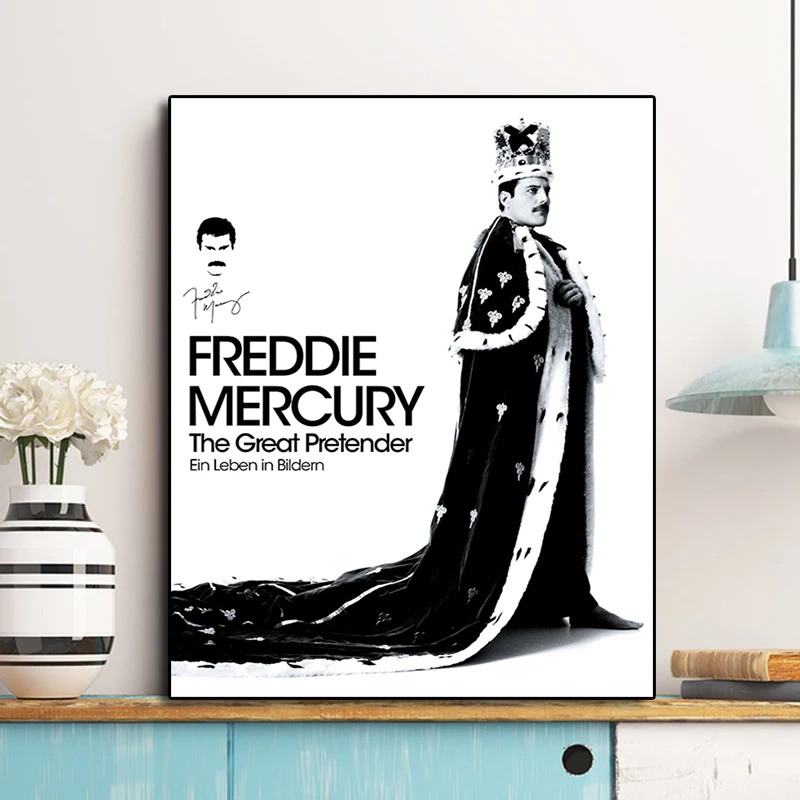 Freddie Mercury The Great Pretender плакат холст живопись печать спальня домашний декор