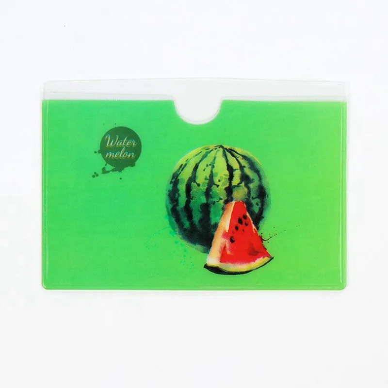 

Fruits PVC Card Holder Credit Function ID Business Bank Card Bag Protector Female Card Holder Keeper Kids Students Cards Sets