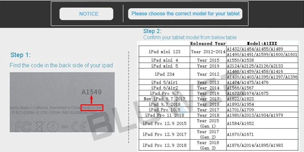 iPad model with year 2019