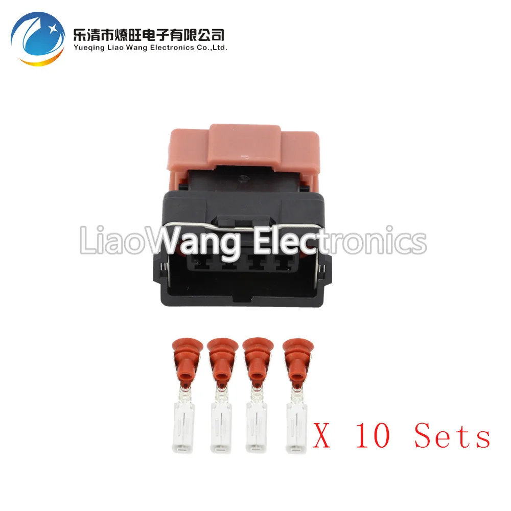10 Sets Cable Automotive 4pin Female Wiring Connector 3mm Series