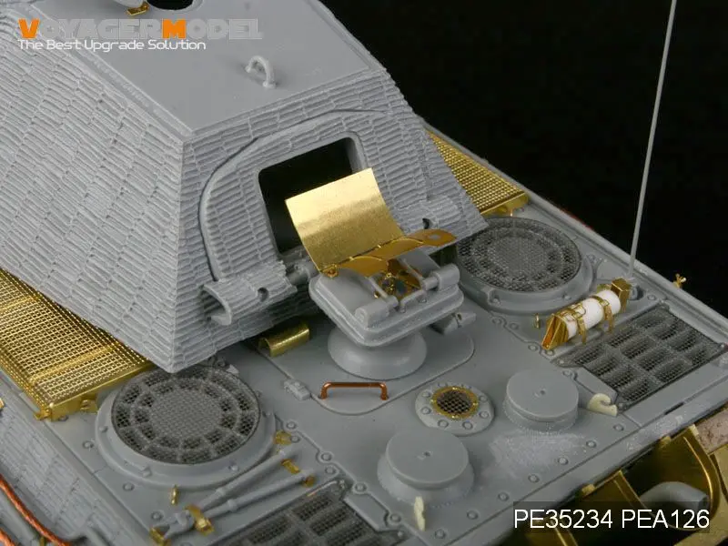 Pré-upgrade com Peças de Metal Passatempo Modelo Voyager Tigre Rei Caminhão Pesado Ataque d - t Knl Pe35234 6 Brinquedos e hobbies