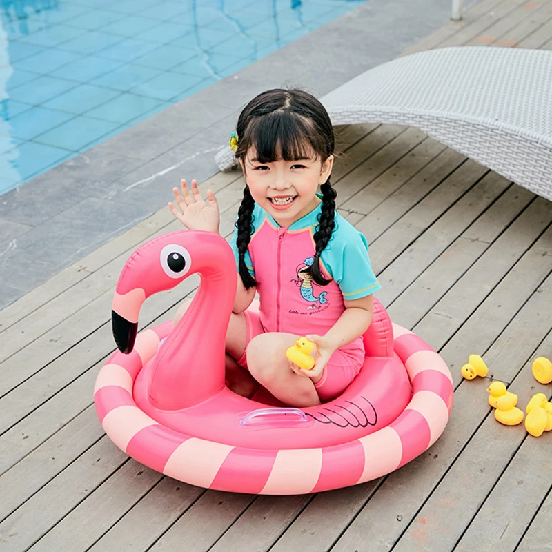 Надувной фламинго бассейна круг матрас ребенка ездить на Фламинго плавание кольцо сиденье лодка плот летние водонепроницаемые Fun детские
