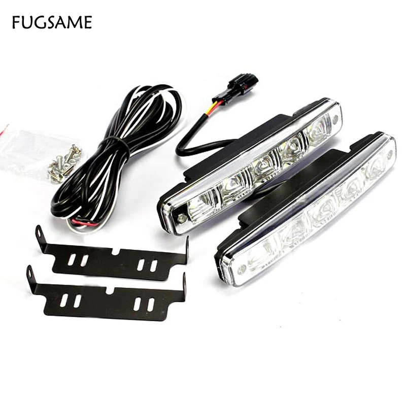 

One set Universal DRL LED Light ,10W LED Auto Car Fog Light Good Fitment Day DRL, led drl light kits for VW,Mazda