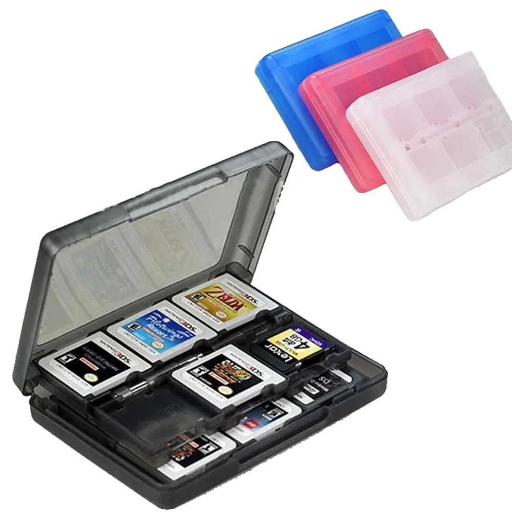 Multifunction 28 in 1 Protective Game card Cartridge Holder Case Box For Nintend DS / DS Lite