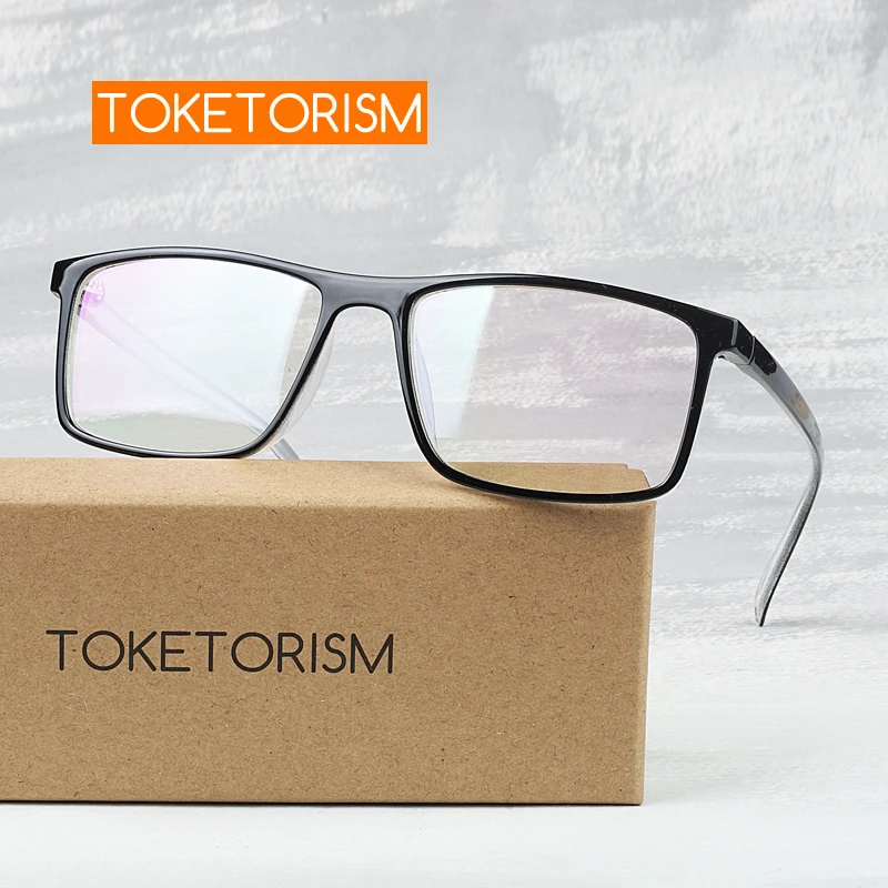 Прямоугольные очки для близорукости Toketorism модные оправы очков женщин и мужчин