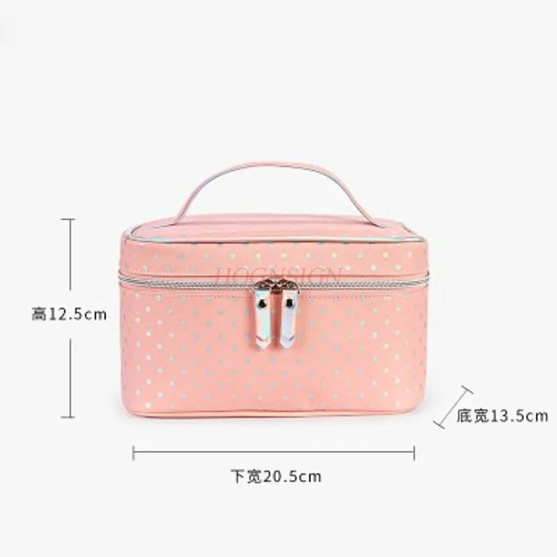

Makeup Pack Make Up Packet Cosmetic Bag Simple Small Lady Handbag Large Capacity Multi Layer Brush Storage Toiletry Package