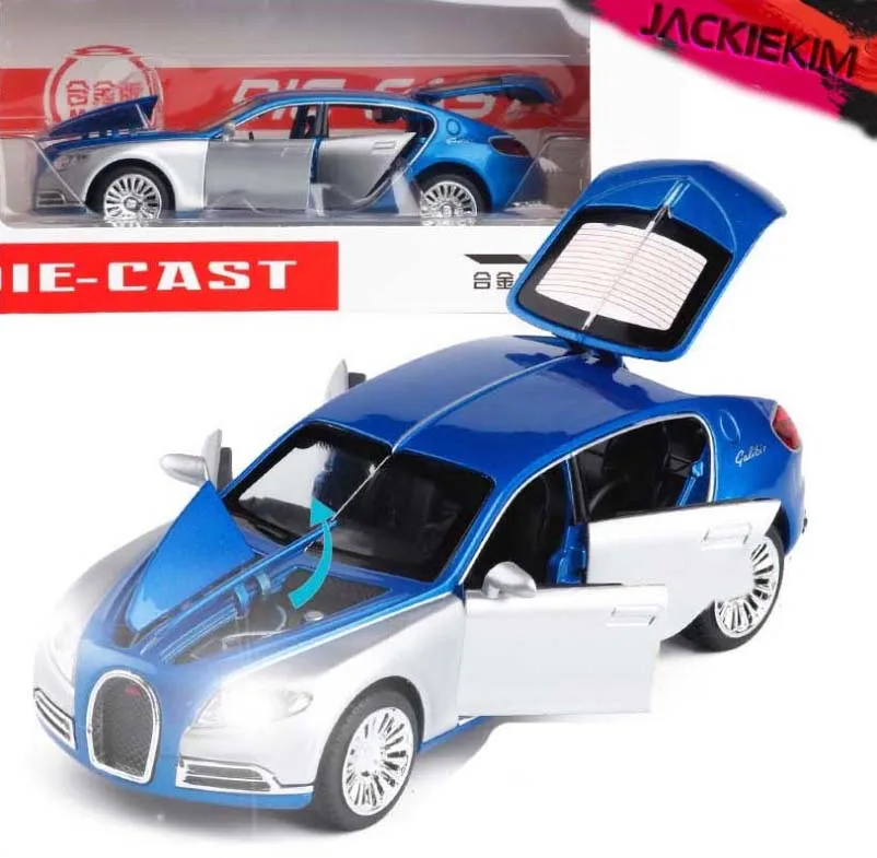 1/32 сплав Bugatti Veyron 16C Galibier литая металлическая модель автомобиля электронный автомобиль игрушки для мальчиков день рождения Рождественский подарок игрушки