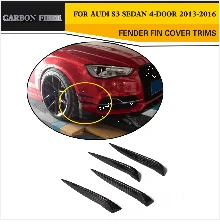 Боковые юбки из углеродного волокна наборы для бампера для Audi A3 Sline S3 седан 4 двери не A3 стандарт 2013- стайлинга автомобилей