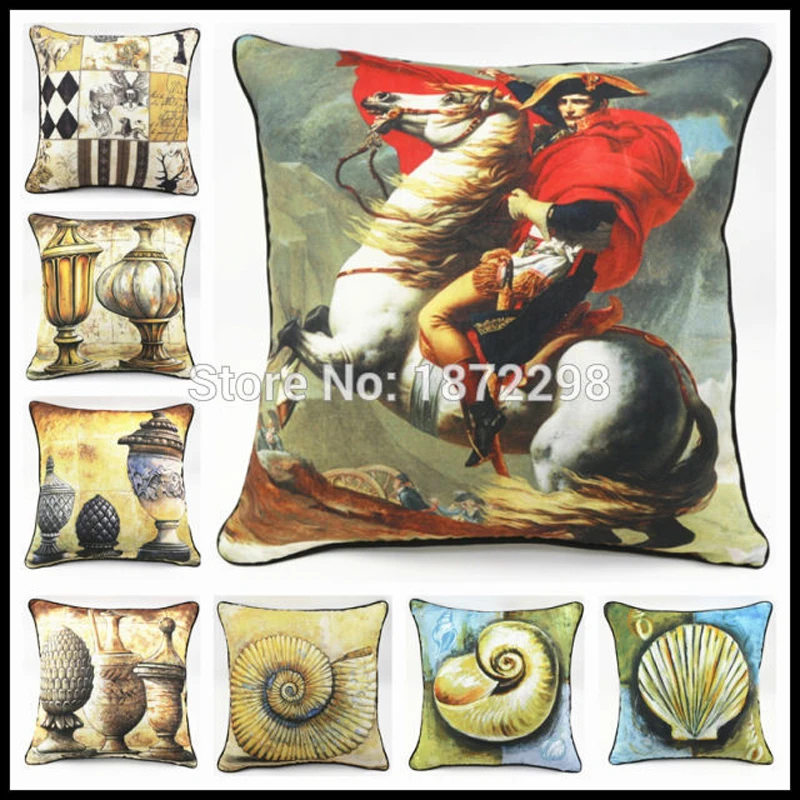 

Free Shipping custom 40/45/50/55/60cm Polyester Linen look Fabric Digital Printing With Binding Cushion Cover HT-PILWPC-A-01-08