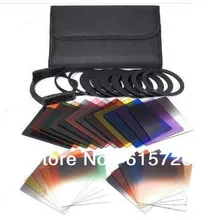 36 В 1 9 кольцевой адаптер+ 22 шт квадратный цветной фильтр+ держатель фильтра+ 3 шт 6 Чехол+ бленда объектива для Cokin P серии