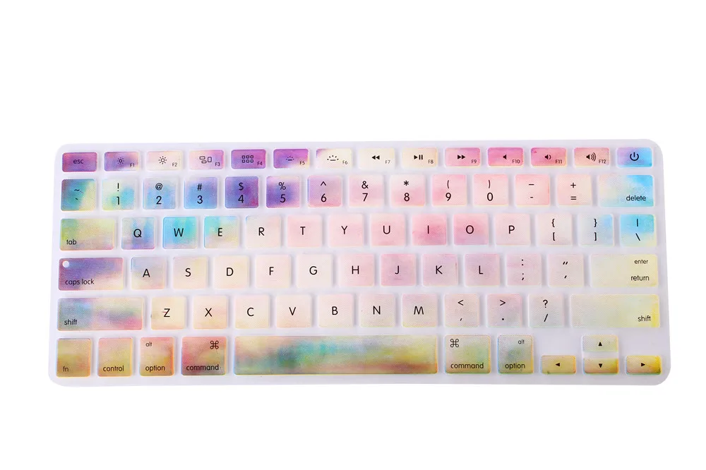 Marmor Muster Silikon Regenbogen Tastatur Tastatur Haut Schutz F Apple Mac  Macbook Pro 13 15 17 13 Air Retina 13 UNS layout|rainbow keyboard  cover|keyboard coverus keyboard cover - AliExpress