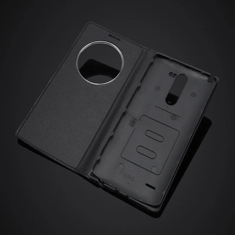 Роскошный брендовый флип-чехол с окошком обзора для LG G3 Stylus D690 D690N, Ультратонкий чехол для телефона из искусственной кожи