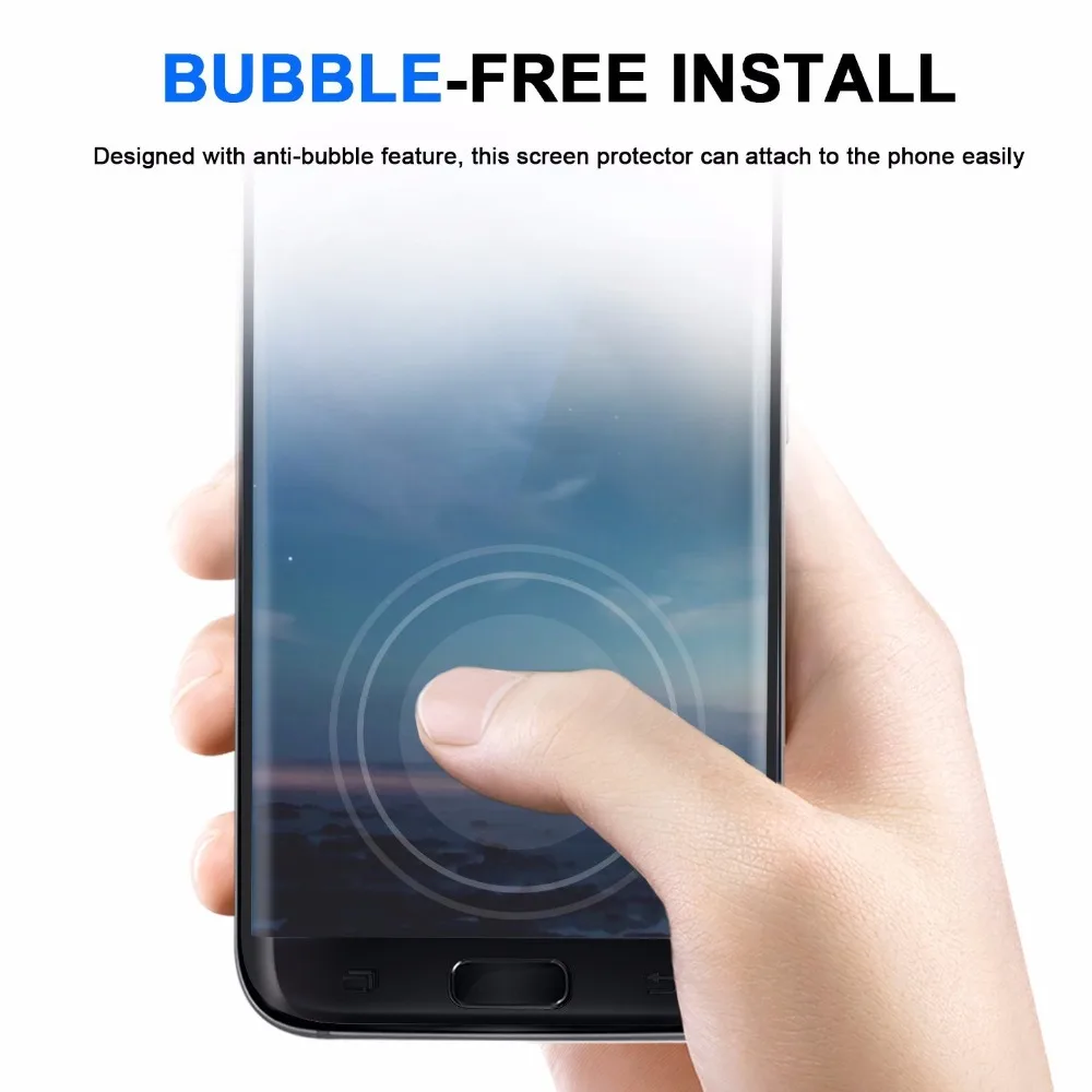 HOPCHAM 3D изогнутое закаленное стекло для Samsung Galaxy S8 Plus полное покрытие защита экрана