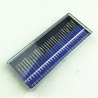 30 шт. алмазные сверла для маникюра и педикюра, набор сверл для ногтей, хвостовик 1/8 дюйма, вращающиеся инструменты для маникюра и педикюра, детали Dremel - изображение