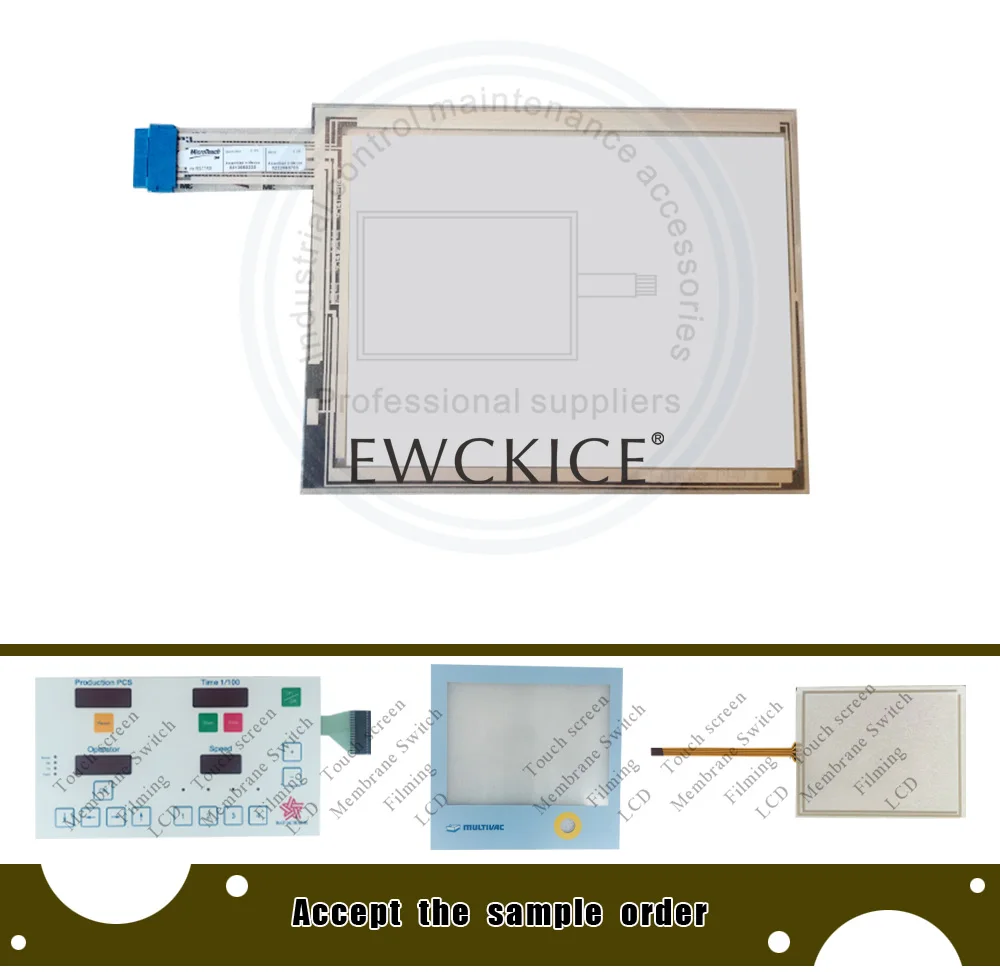 НОВЫЙ США 100-1412 HMI plc Сенсорная панель мембраны с сенсорным экраном, Промышленный контроль обслуживания аксессуары