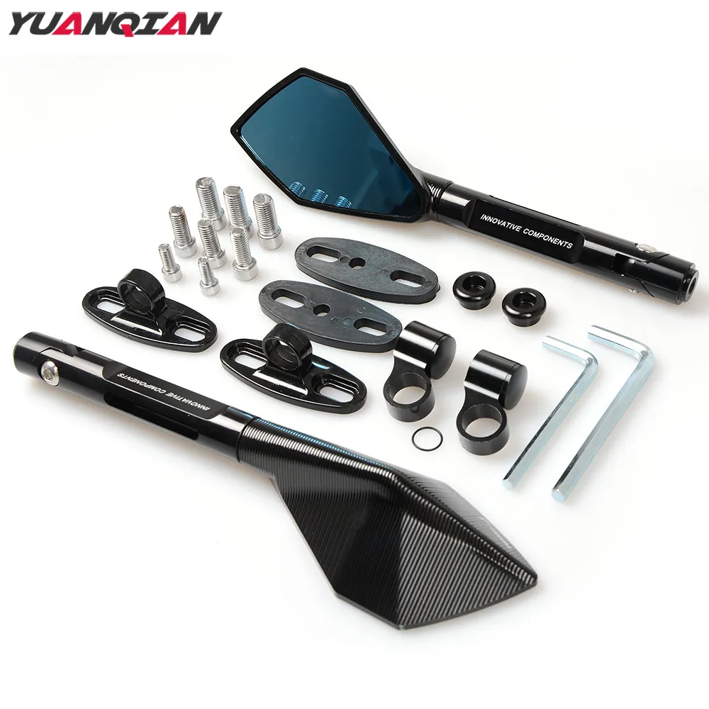 Motorcycle Mirrors Universal Motorbike Side Mirror For TOMOK Yamaha BMW Honda Suzuki Ducati Kawasaki KTM Hyosung Aprilia Benelli