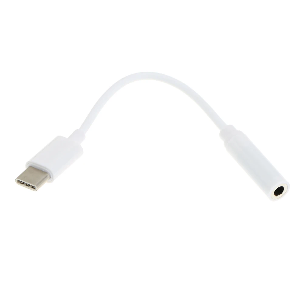 

13cm USB 3.1 Type-C to 3.5mm Earphone Cable Adapter for Huawei P9 Samsung Galaxy Note 7 Letv 2 2pro max2 letv2 Converter Video