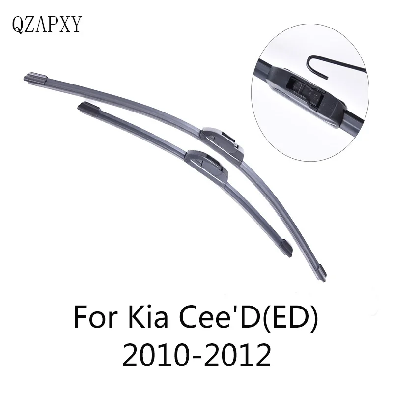 2010-2012(ED) QZAPXY Стеклоочистители Лезвия для Kia Cee'D от 2006 2007 2008 2009 2010 2011 2012 стеклоочиститель аксессуаров для автомобилей - Цвет: 2010-2012(ED)