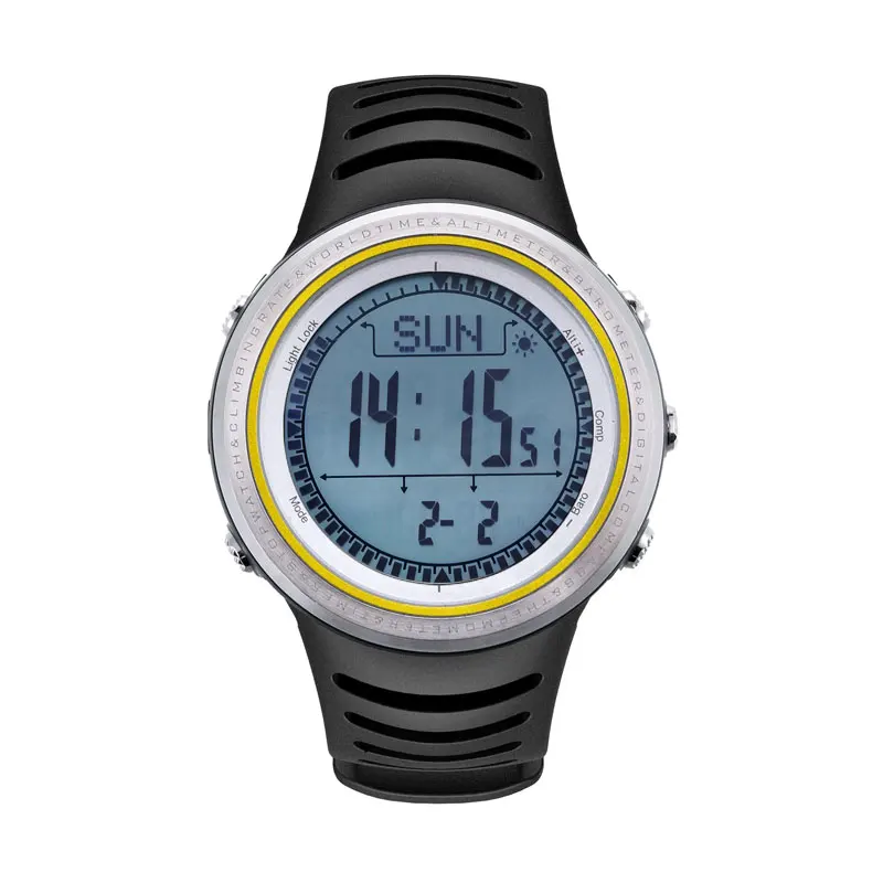 SUNROAD الرجال الرياضة الرقمية Watch-5TM للماء مقياس الارتفاع مقياسا المشي تشغيل السباحة الساعات ساعة البوصلة عداد الخطى SUNROAD الرجال الرياضة الرقمية Watch-5TM للماء مقياس الارتفاع مقياسا المشي تشغيل السباحة الساعات ساعة البوصلة عداد الخطى