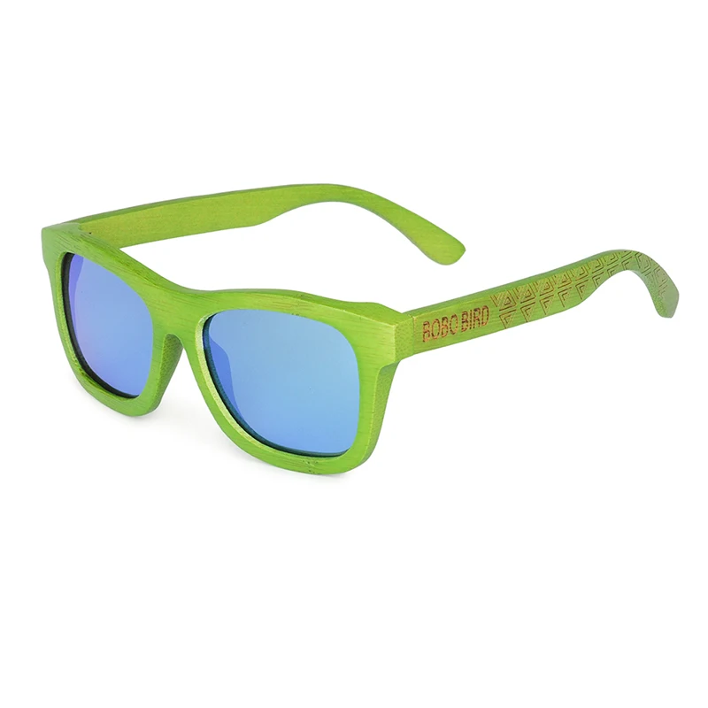 BOBO BIRD DG010d-e Green Bamboo Frame With Laser Logo and Patter Polarized Sunglasses (38)