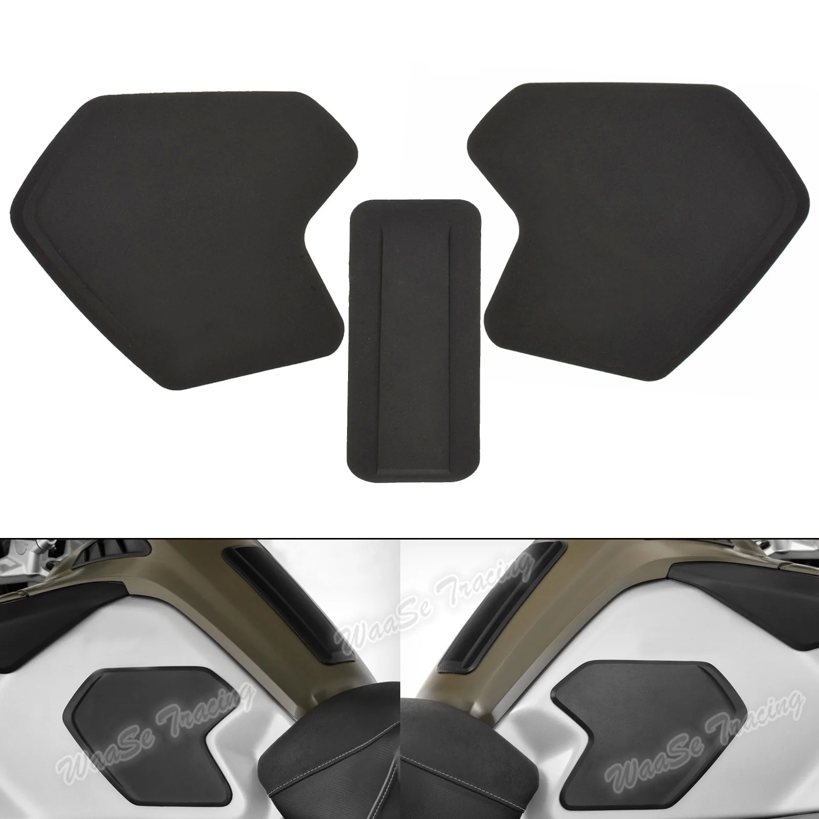 

Set of 3pcs Oil Gas Tank Traction Side Pad Knee Grip Decals Stickers Protector For BMW R1250GS R 1250 GS Adventure 2019 2020
