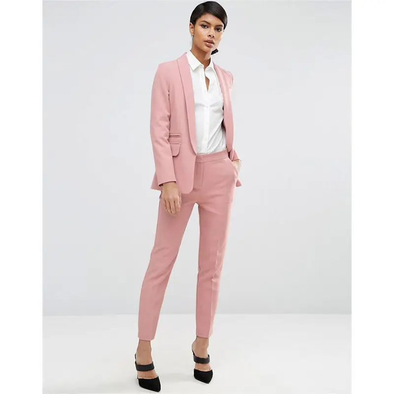 Ladies pink trouser suit Clearance