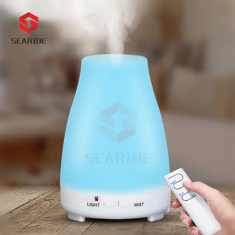 

Searide 200ml Aroma Essential Oil Diffuser ultrasonic air Humidifier aromatherapy Cool Mist maker fogger for Home Office