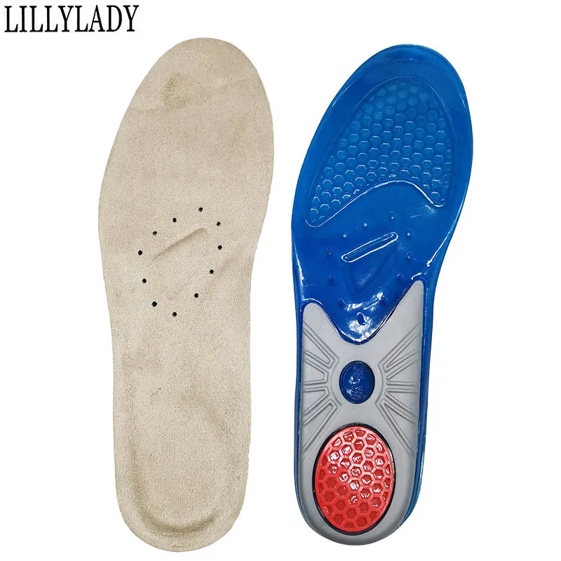 

Silicon Gel Insoles Orthotic Foot Care Sport Insoles buffer For feet Shoes Sole Shock Absorption Pads Arch Orthopedic Pad Insole