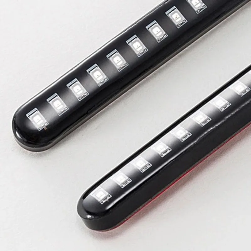 

2pcs!! Waterproof 12V Car Auto Motorcycle Car 12 LED License Plate Flowing Indicator Light Lamp Bar Yellow License Plate Light
