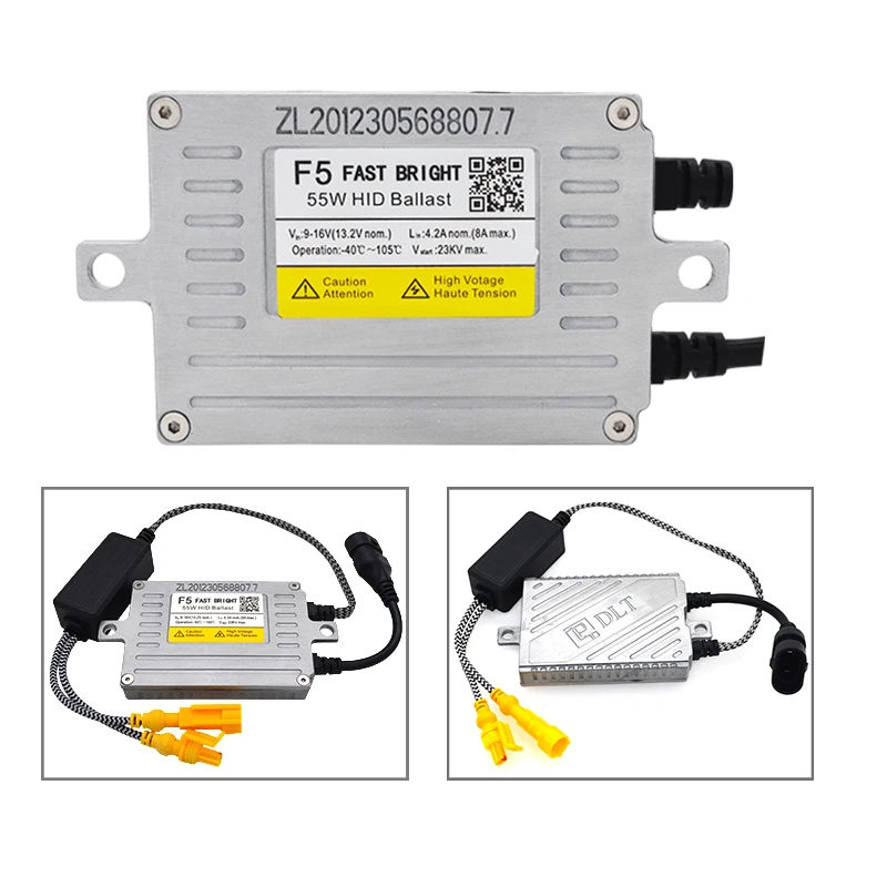 Автомобильная фара 55 Вт H7 HID реакторный комплект Быстрый Яркий DLT F5 HID Балласт 4500K 5500K 6500K 35W Heartray H1 H7 H11 HB3 D2H HID лампа