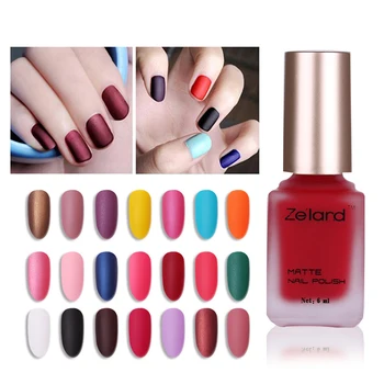 

Nail Art 6ML 24 Colors Varnish Matte Nail Polish Mirror Long Lasting Quick Dry Satin Frosted Bottle