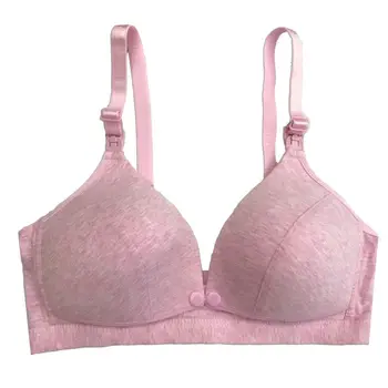 

Sexy Lingerie Front Opening Buckle Anti-light Breathable Underwear Wire Free Bra Solid Women Underwear New