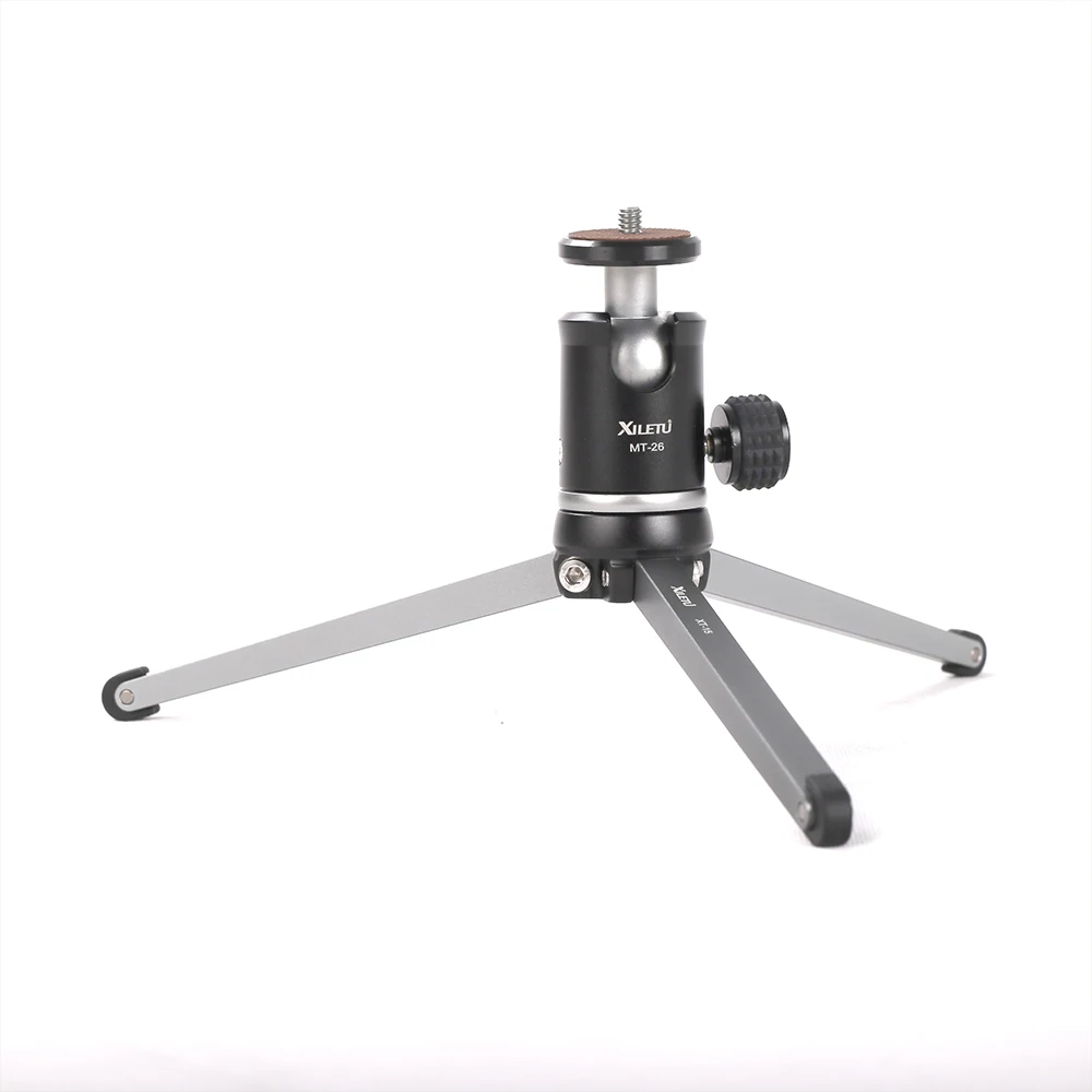 Настольный мини штатив XILETU MT26 + XT15 с подшипником и шариковой головкой|tabletop tripod|tripod