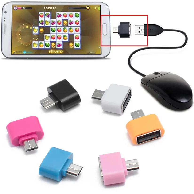 Микро USB к USB мини-адаптер OTG конвертер для Android смартфон Futural цифровой компьютер аксессуары