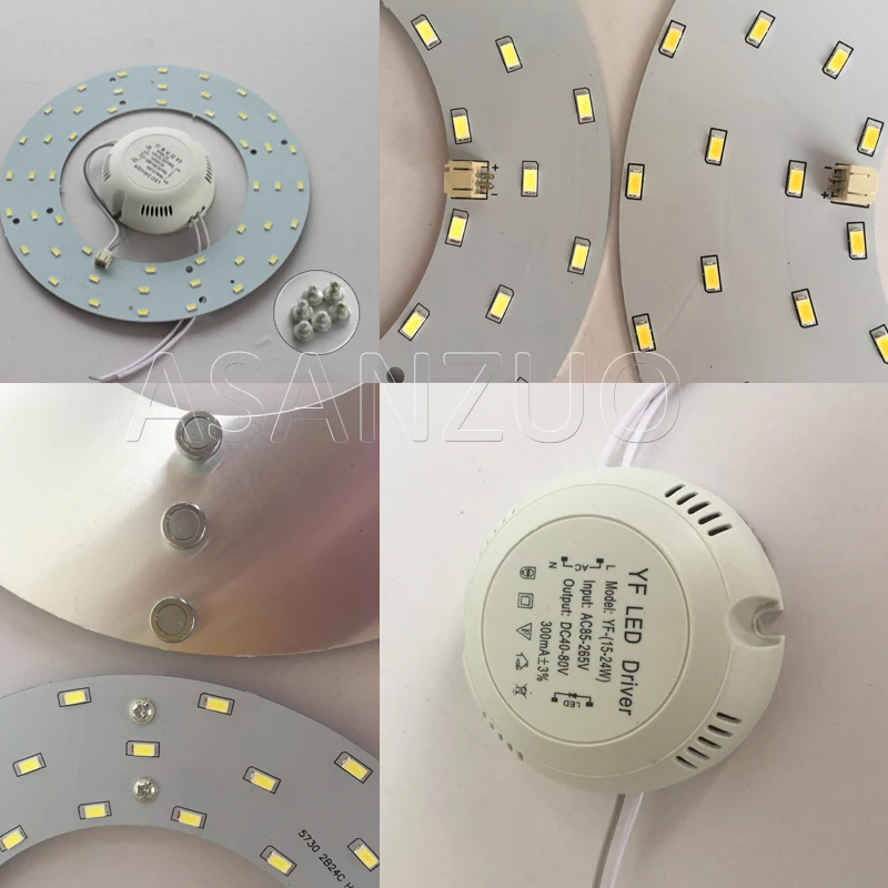  AC180-260V LED Downlights LED Lighting Plate for Ceiling Lamp High Brightness 5730 110V 220V 18W 24 - 32923863085