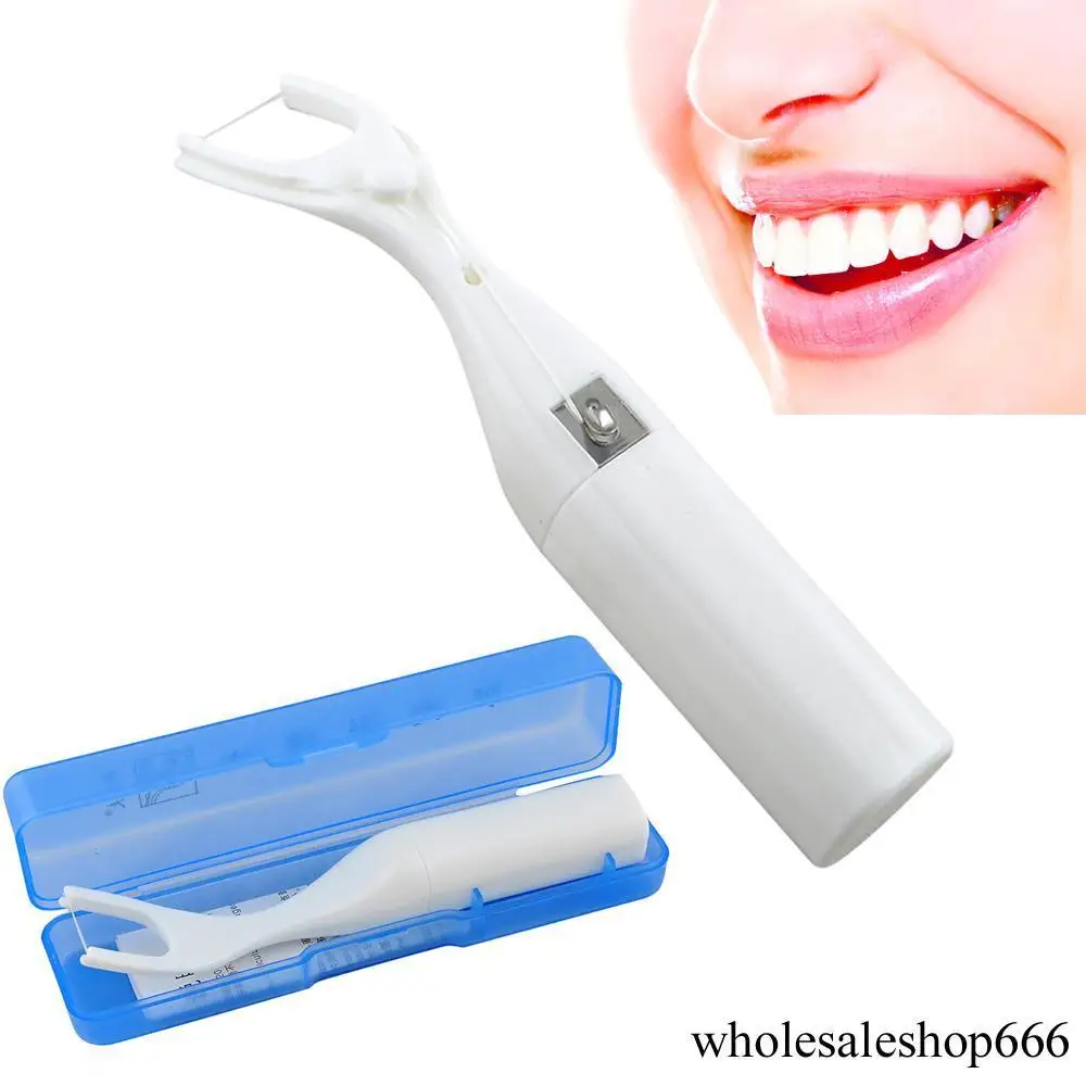 

1 X NEW Dental Oral Care Interdental Brush Floss Holder 50 Meter Flosses CA