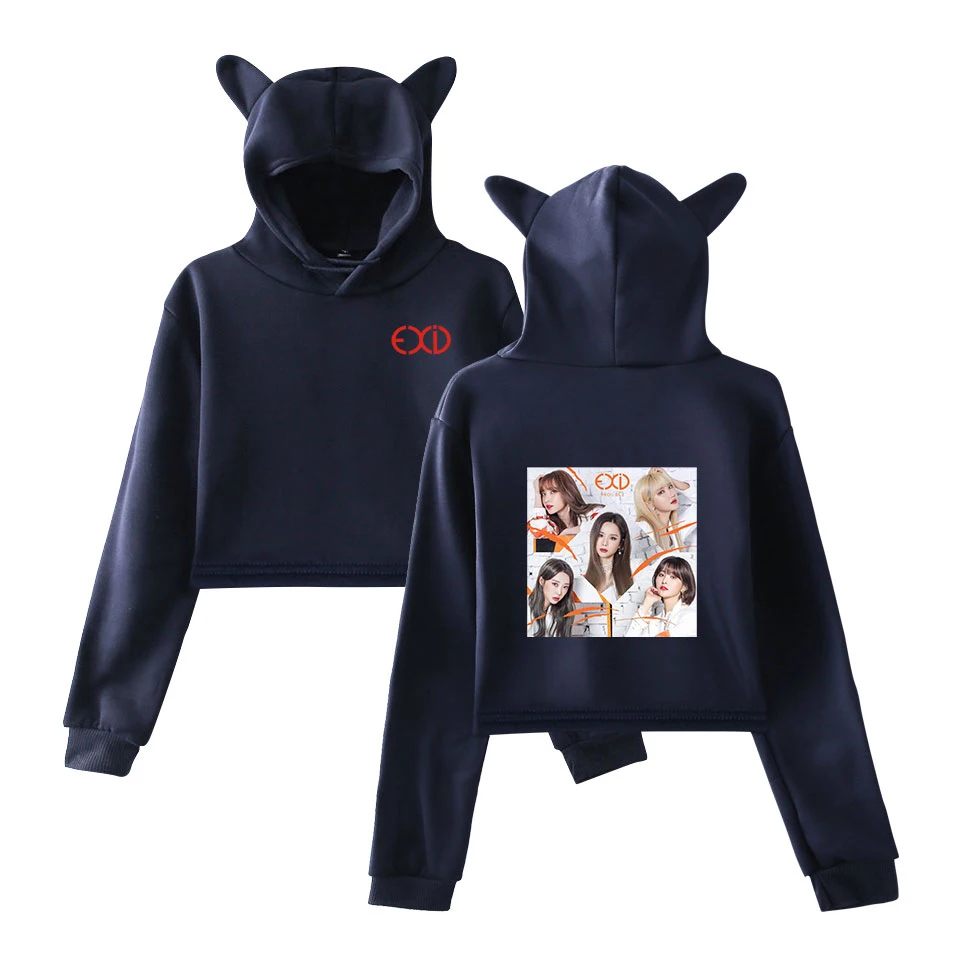 Drop Shopping 2019 KPOP EXID Album Full Moon 2D print fashion trend sala Cat Crop Top Women Hoodies Sweatshirt Sexy hot clothes Drop Shopping 2019 KPOP EXID Album Full Moon 2D print fashion trend sala Cat Crop Top Women Hoodies Sweatshirt Sexy hot clothes
