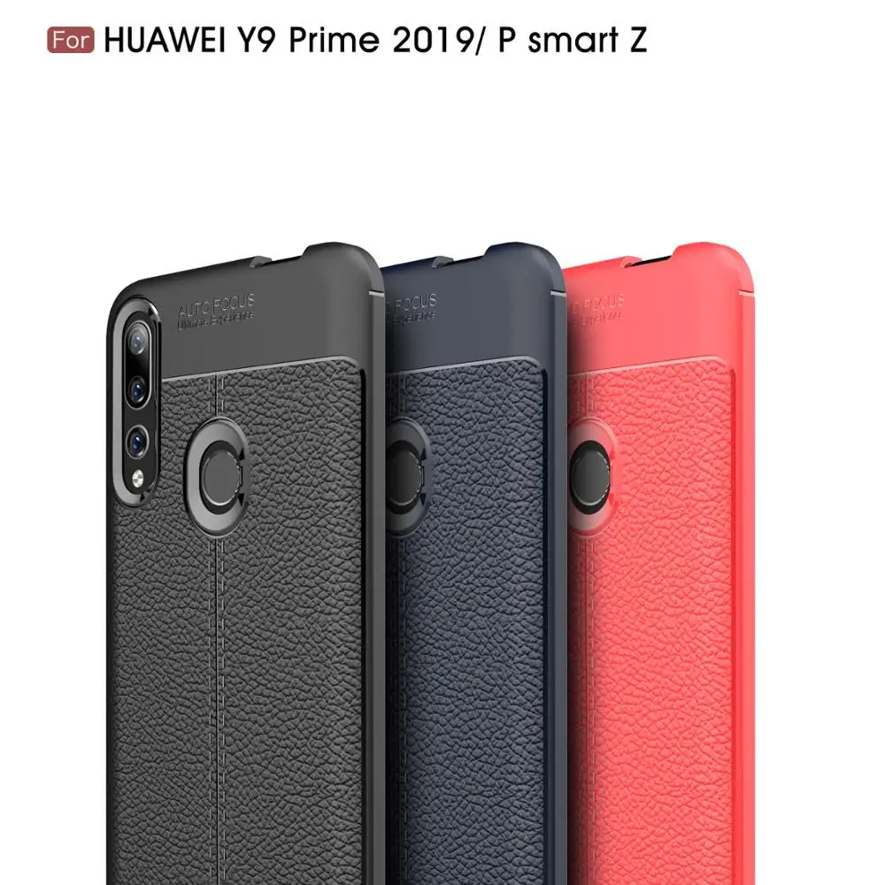 Чехол для HUAWEI P Smart Z Силиконовый противоударный чехол из углеродного волокна Y9 Prime
