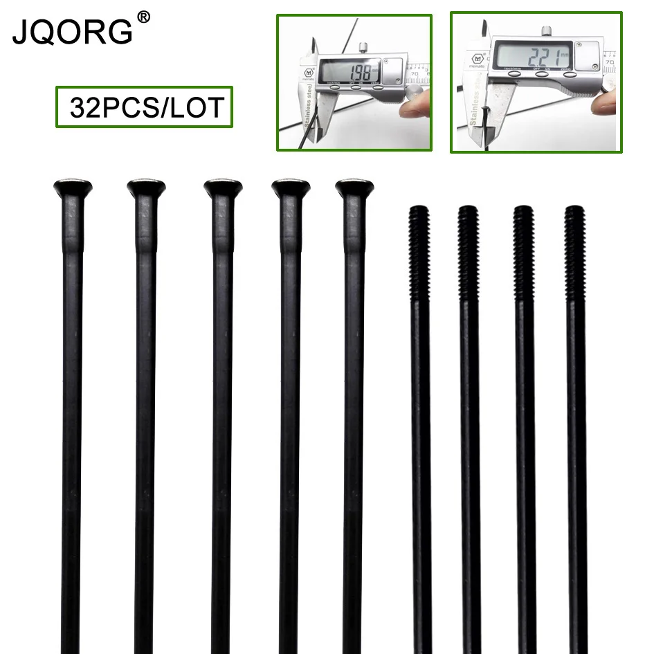 32 шт./лот столб psr14 прямые тянуть спицы Диаметр 2.2 мм-2.0 мм Горный Велосипед Колесо спицы T302 Нержавеющая сталь Материал