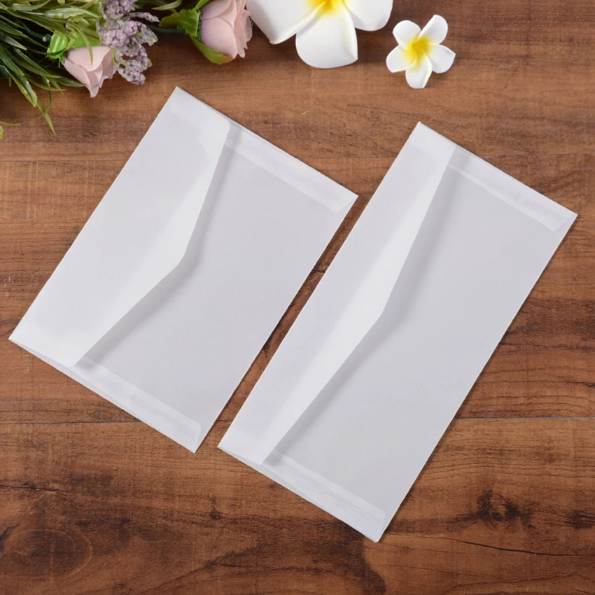2018 postcards 50pcs in 23x16cm translucent mailer party envelope
