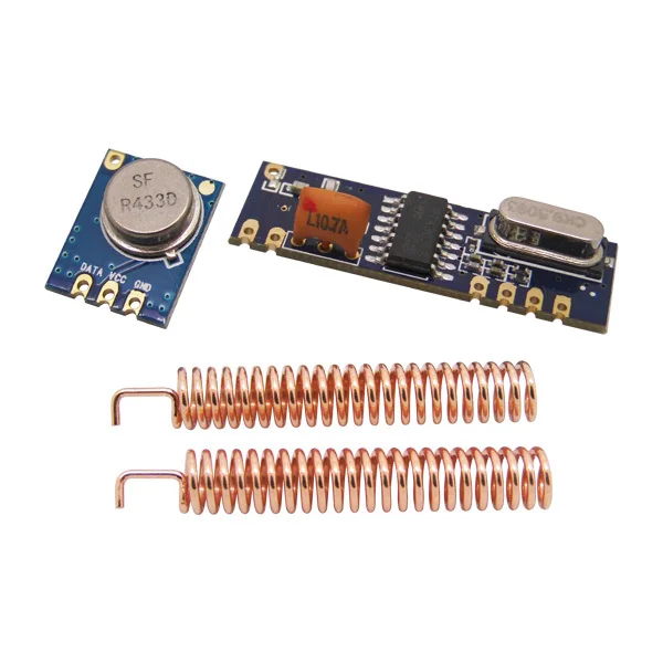 bilder für 2 sätze/los 433 MHz 100 meter Drahtlose Modul kit (FRAGEN sender STX882 + ask-empfänger SRX882) + 4 stücke copper frühling antenne bilder für 2 sätze/los 433 MHz 100 meter Drahtlose Modul kit (FRAGEN sender STX882 + ask-empfänger SRX882) + 4 stücke copper frühling antenne