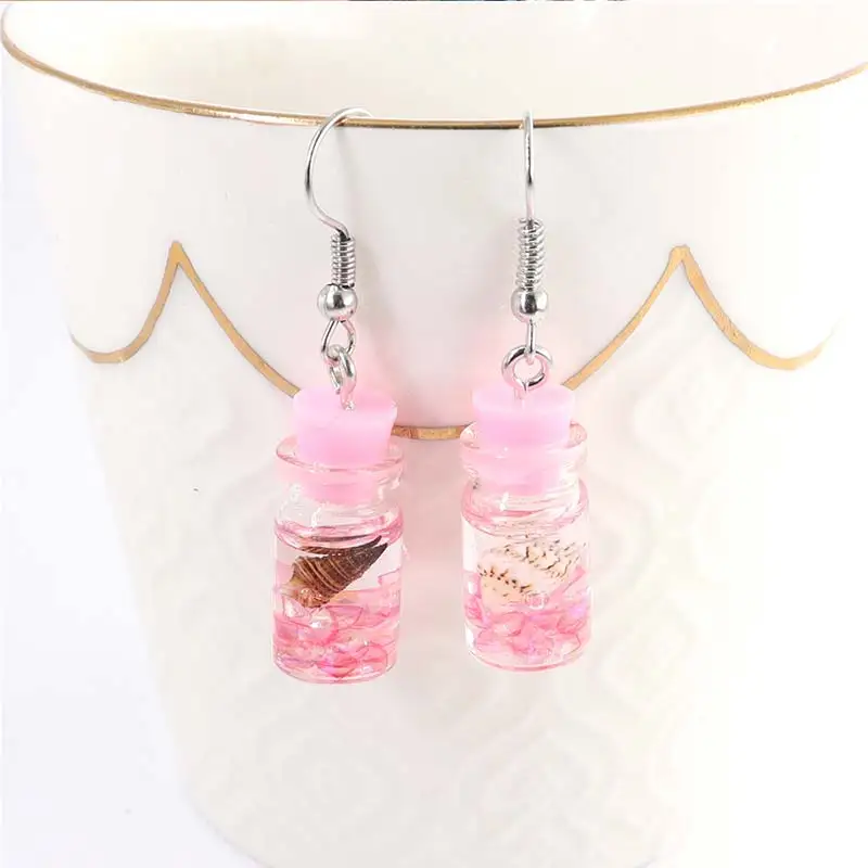 Personality Resin Milk Tea Drink Earring Girls Gifts Colors Candy Color Creative Unique Bubble Tea 45 Colors Drop Earrings 1Pair